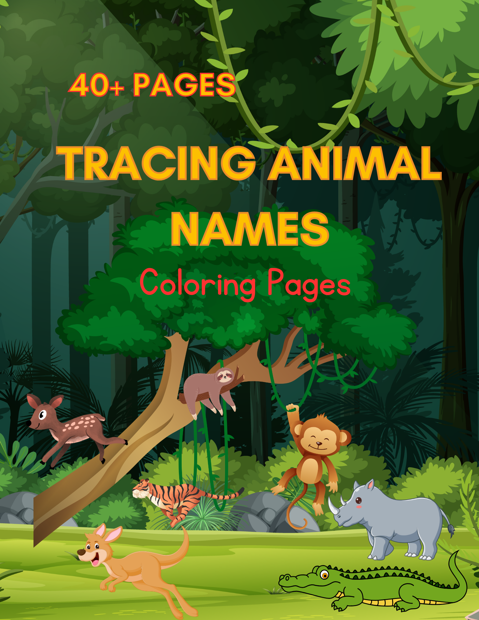 All in one Animal Alphabet Coloring Book 2 2