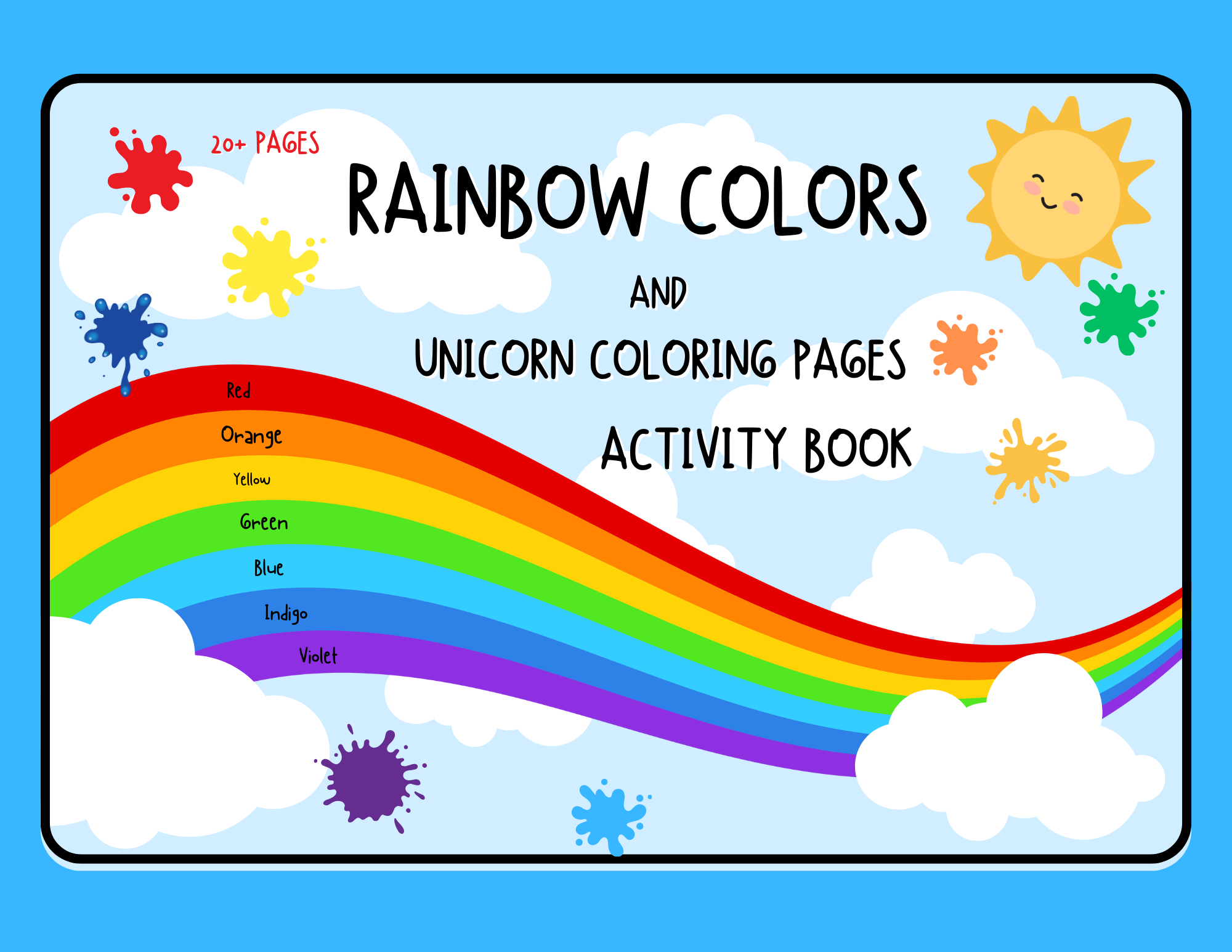 Rainbow Patterns Coloring Book